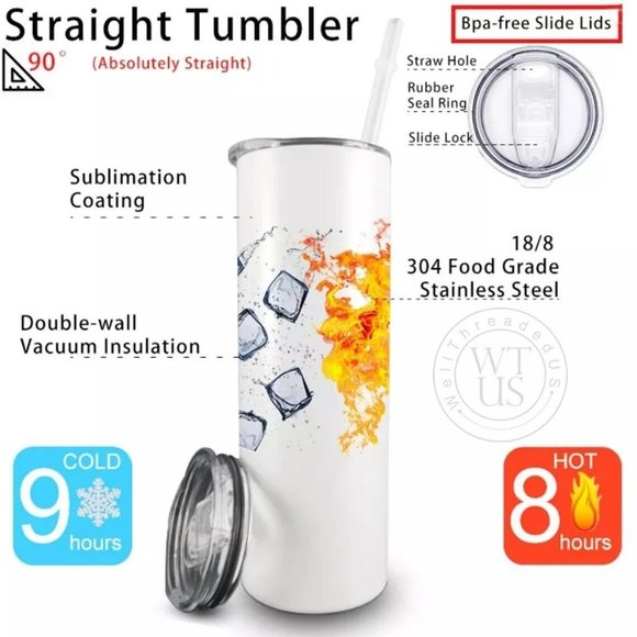 Positive Affirmations Motivational 40oz Tumblers Travel Mug Double Insulated - Picture 2 of 2